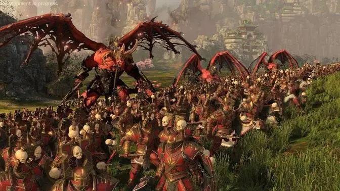 Khorne Vs Grand Cathay Huge Cinematic Siege Battle Total War