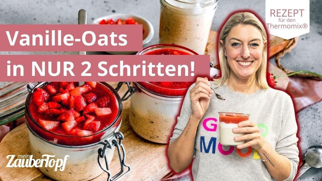 Das schnellste Frühstück Vanille Overnight Oats mit fruchtiger