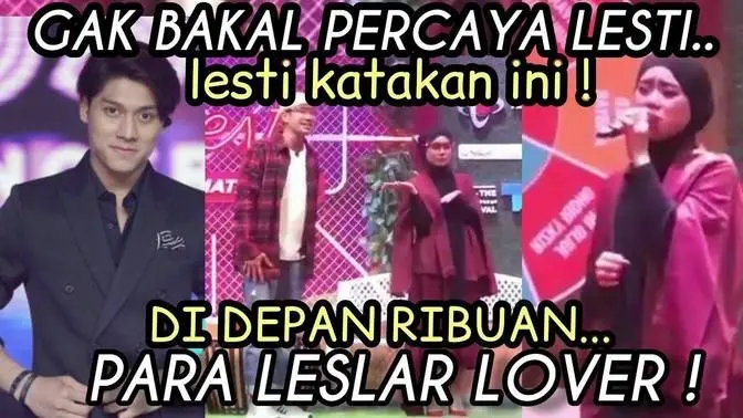 HEBOH SATU KATA SAYANG DARI LESTI UNTUK RIZKY BILLAR BIKIN SATU