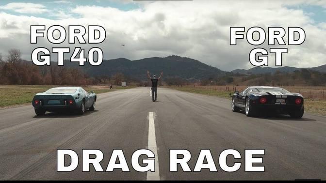 Doug DeMuro Drag Races Against Priceless Ford GT40 Ford GT40 VS Ford GT