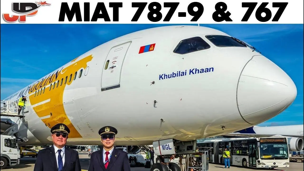 Mongolian Boeing 787-9 & 767-300ER Cockpit to Frankfurt