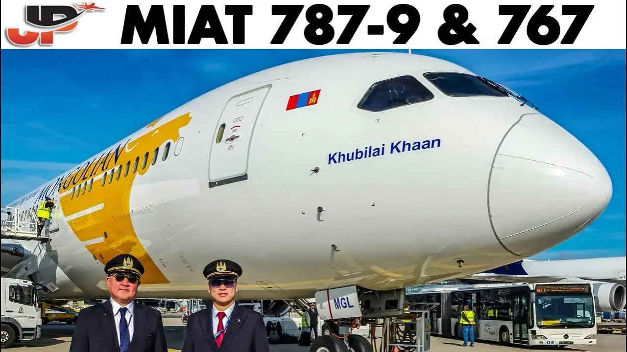 Mongolian Boeing 787-9 & 767-300ER Cockpit to Frankfurt