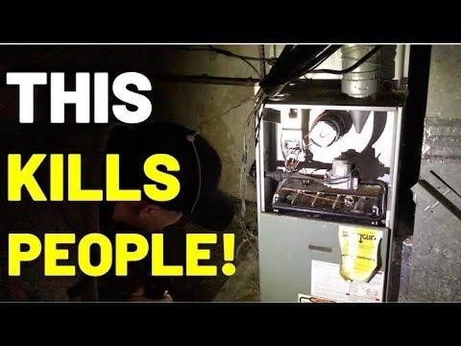 This Furnace Malfunction KILLS PEOPLE  Homeowners Should watch  ROLLOUT GAS BURN FURNACE 