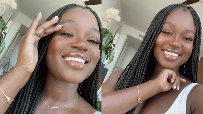 MY FLAWLESS NATURAL MAKEUP ROUTINE ON DARKSKIN