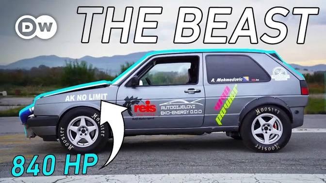 Brutal Vw Golf Mk2 With 840hp Fastest In Bosnia 5688