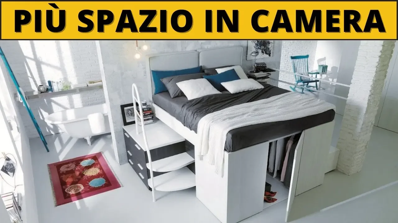 7 Soluzioni Salvaspazio per camere da letto piccole (o minuscole)