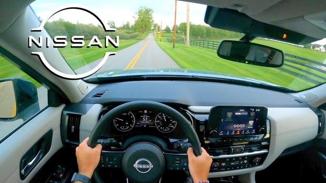 FAMILY SUV! -- 2022 Nissan Pathfinder __ POV Review & Test Drive (3D Binaural Audio)