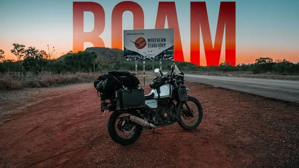 Lake Argyle, then Northern Territory on my solo motorcycle camping adventure Australia