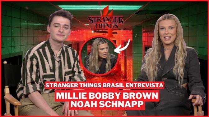 Stranger Things Brasil entrevista Millie Bobby Brown e Noah Schnapp
