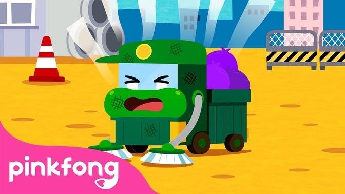 The Worried Garbage Truck 😟 _ Car Story Time _ Pinkfong Stories for Children