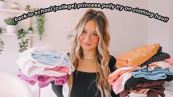 princess polly back to school ( college edition) try on clothing haul!
