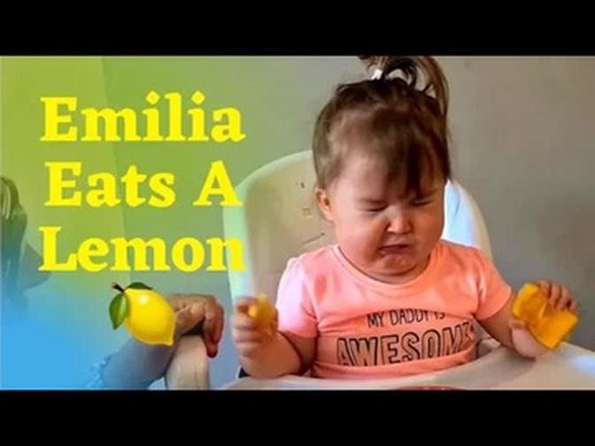 Baby Tries A Lemon For The First Time - Epic Dad Fail!! 😅