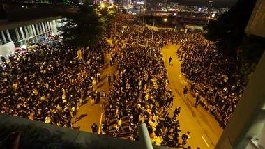【7.1】香港民陣發起的「撤回惡法 林鄭下台」示威活動（晚間部分）