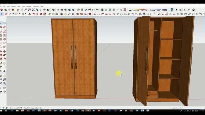 Creating Woodworker for Sketchup Build, Furniture Sketchup Drawing