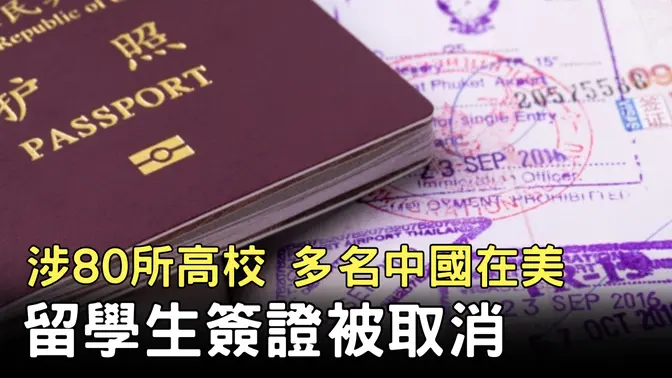 涉80所高校 多名中國在美留學生簽證被取消 ｜ #新唐人電視台