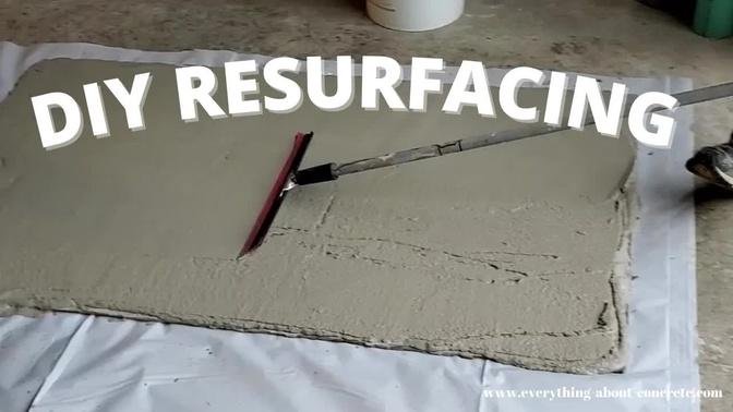How To Resurface Concrete For Beginners (Stampable Concrete Overlay)