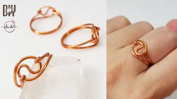 Nhẫn Âm Dương đơn giản - Cách làm trang sức từ dây đồng 540