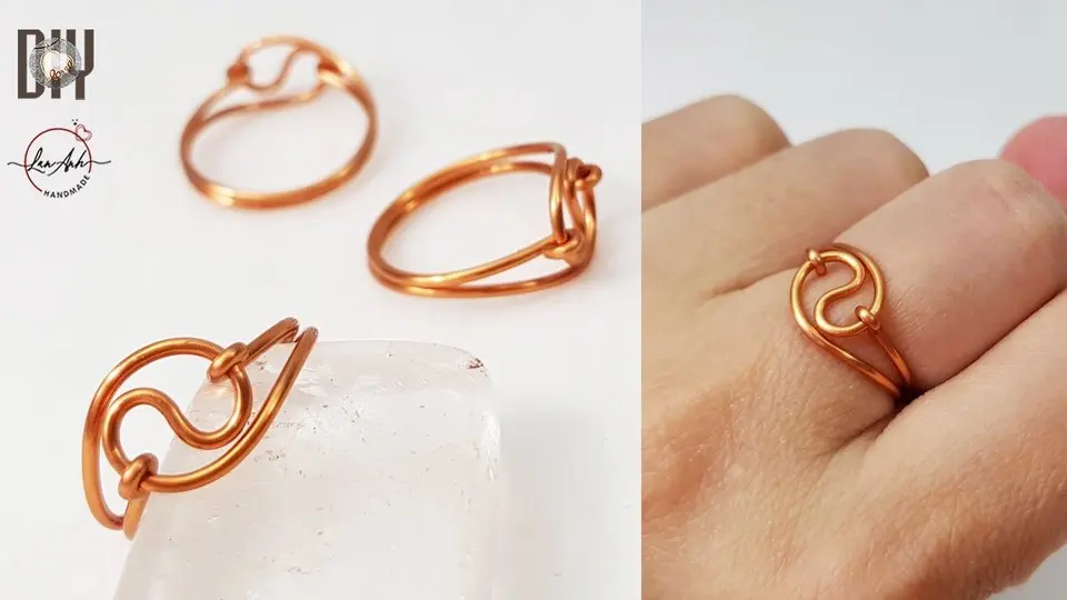 Nhẫn Âm Dương đơn giản - Cách làm trang sức từ dây đồng 540