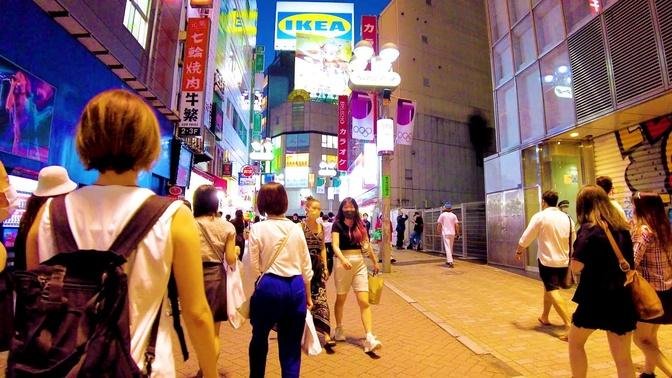 [Shibuya Walk in Tokyo] Enjoy the night ♪ (4K ASMR non-stop 1 hour 02 minutes)