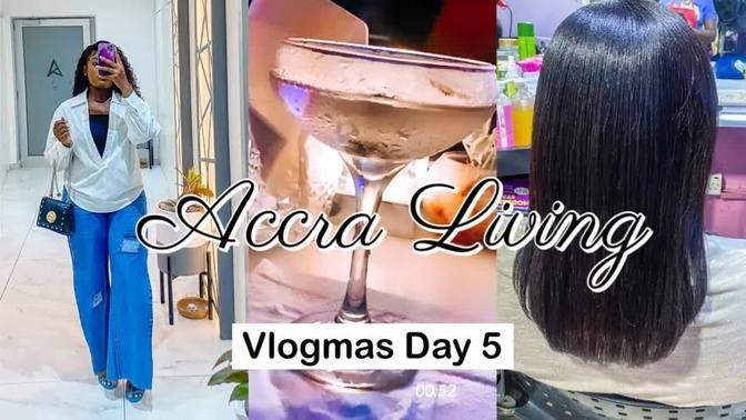 VLOGMAS DAY 5: ACCRA LIVING || GIRLS NIGHT OUT || PLACES TO EAT IN ...