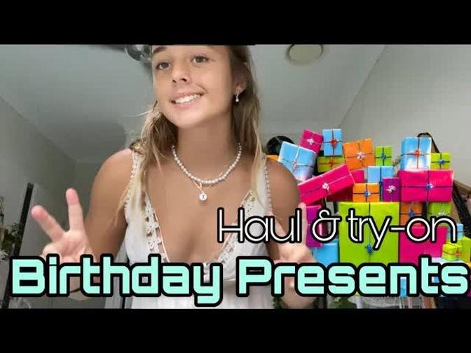 Birthday HAUL & Try-on