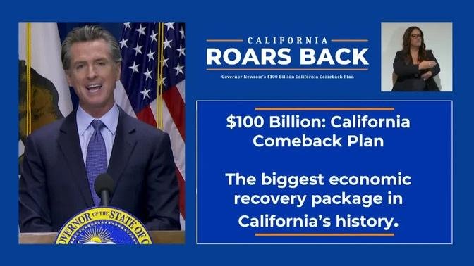Governor Newsom s 100 Billion California Comeback Plan
