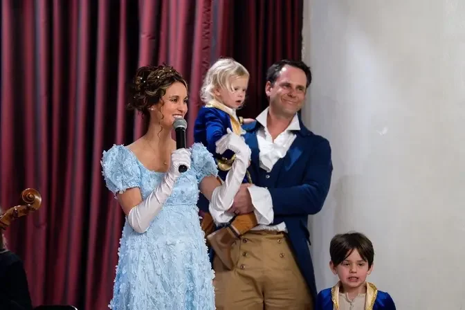 Mr. and Mrs. Cook with their two of their sons. (Courtesy of <a href="https://www.instagram.com/sprucestudiofilms/">Brett Edwards</a> via <a href="https://www.instagram.com/worlds.of.hope/">Katie Cook</a>)