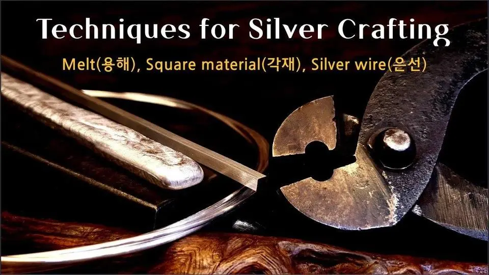 Techniques for Silver Crafting / Melt, Square material, Silver wire