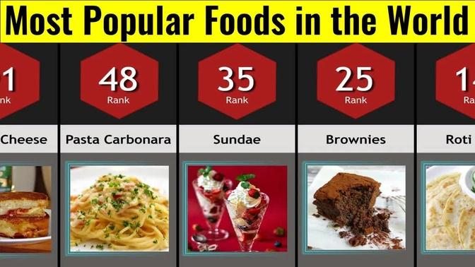Comparison： Most Popular Foods In The World ｜ Most Favorite Foods In The World
