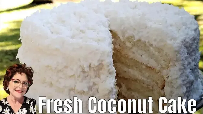 Old Fashioned Coconut Cake, Best Old Fashioned Southern Cooks