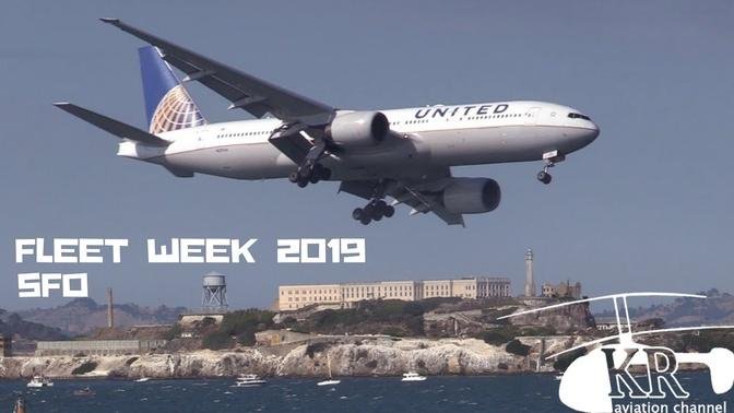 United Airlines Boeing 777 demo at Fleet Week 2019 San Francisco