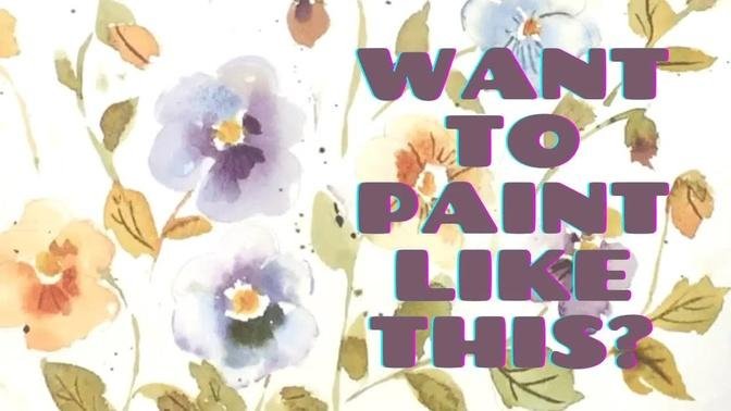 Best Tips and Tricks for Painting Quick and Easy Pansies in Watercolour
