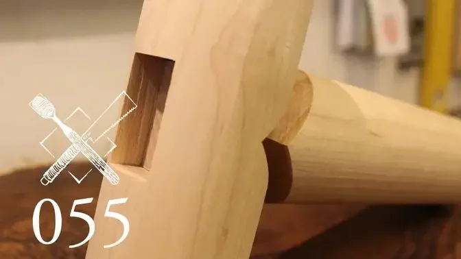 Joint Venture Ep. 55: Mitered through mortise and tenon in round stock ...