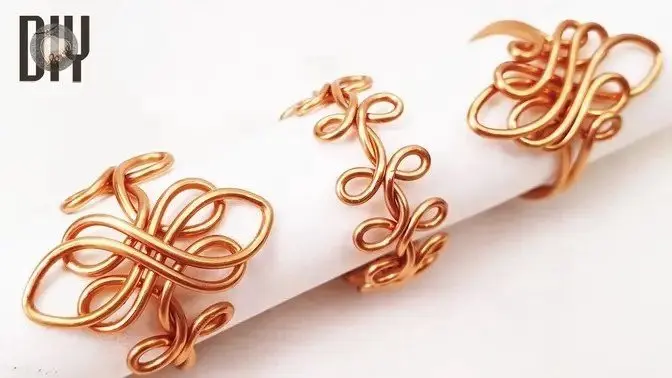 Double Lotus | Cỏ bốn lá | Phong cách Celtic | Nhẫn cố định và điều chỉnh được | không đá 774