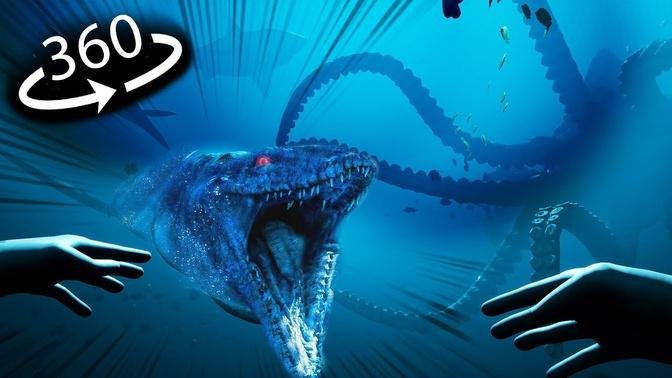 360° VR - TERRIFYING Sea Creatures - Deep Ocean Horror
