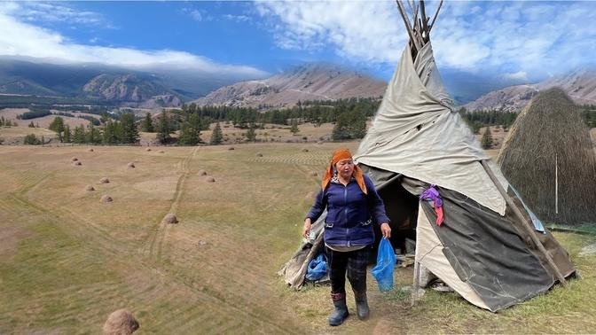 Nomads of Altay Mountains Nowadays. How people live in remote places of Russia