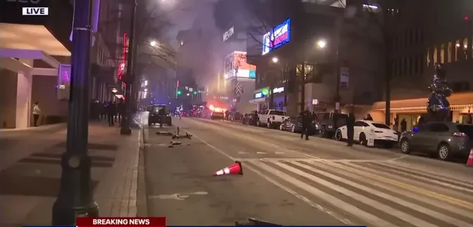 Six arrested in downtown Atlanta protest-turned-riot