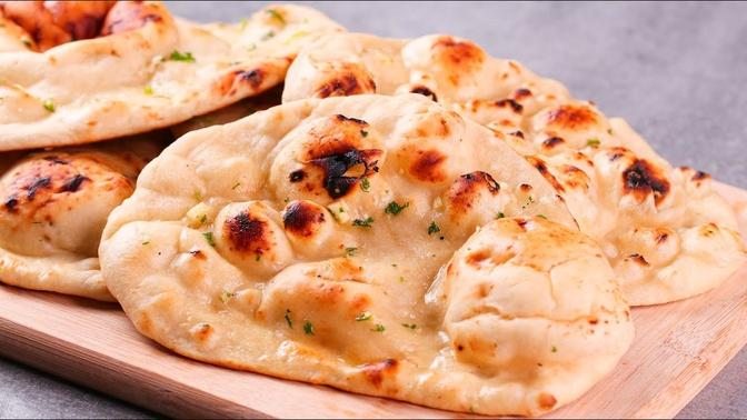 GARLIC NAAN RECIPE NO TANDOOR NO OVEN NO YEAST NAAN RECIPE TAWA GARLIC ...