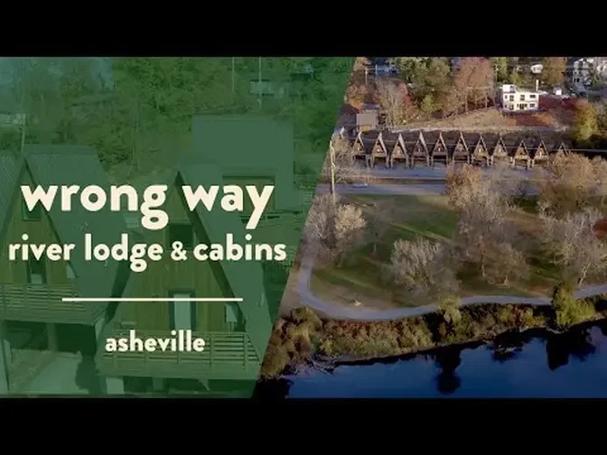 Wrong Way River Lodge & Cabins: 16 Tiny A-frame Cabins along the French Broad in Asheville