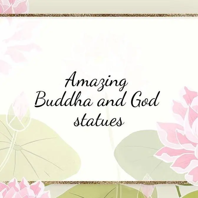 Amazing Buddha and God statue