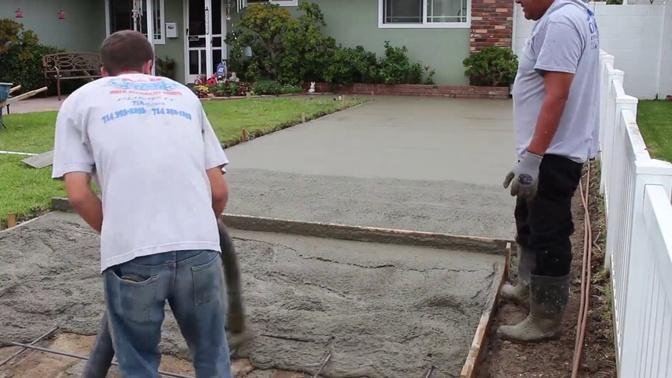How to make a Concrete RV Driveway
