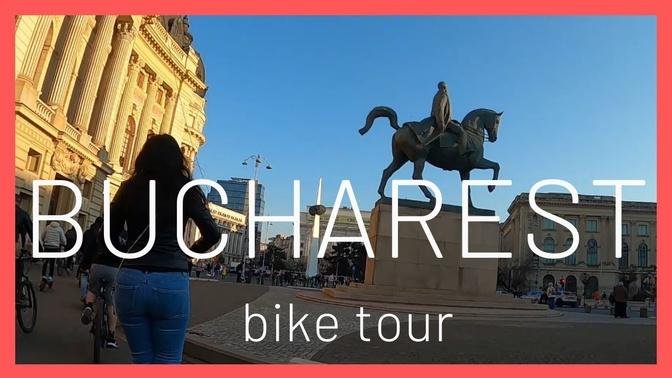 FullHD - CYCLING TOUR IN BUCHAREST - the best bike lane in ROMANIA