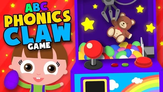 ABC PHONICS + COLORS for kids + CLAW GAME surprise eggs! Kindergarten Learning Videos
