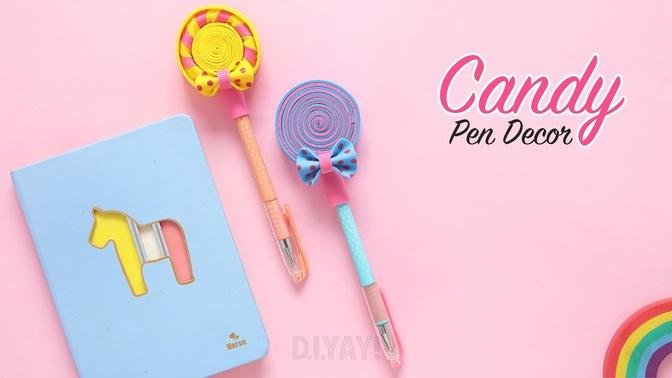 DIY Candy Pencil/Pen Topper | Back to School Supplies | DIY Pen Decor