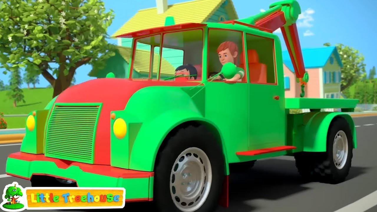 Wheels On The Tow Truck and Kindergarten Song for Children