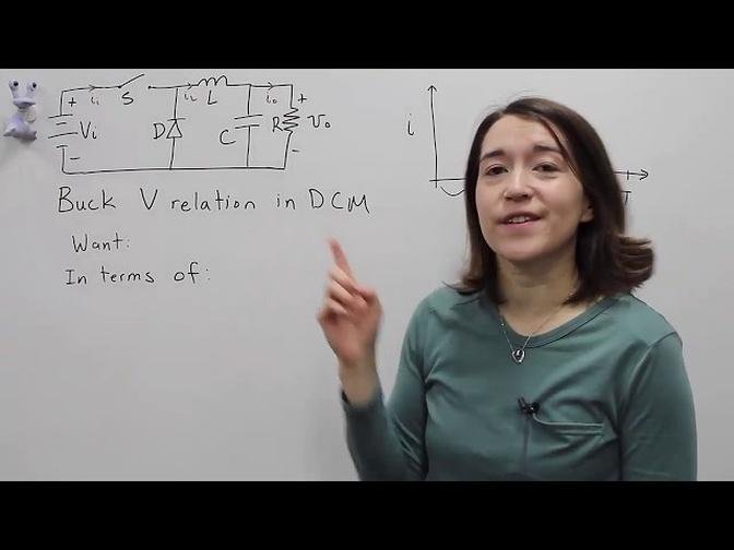 Buck Converter Voltage Equation in Discontinuous Conduction Mode (DCM)