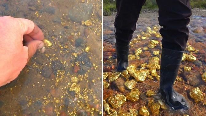 How to find super much gold | in rivers and streams