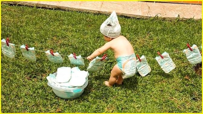 Try Not To Laugh : Funny Baby Doing House Work | Cute Baby Videos