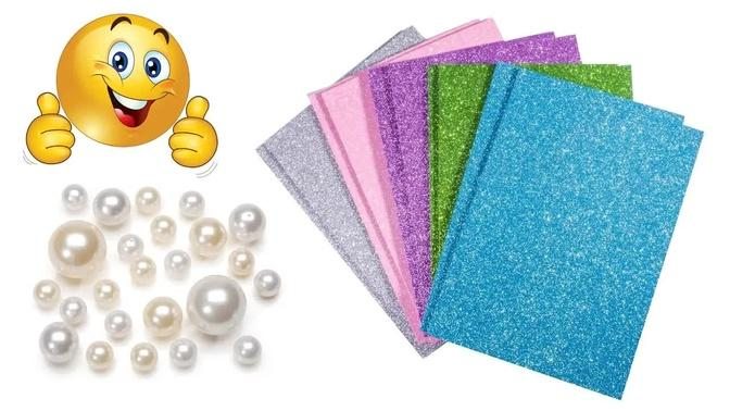 Best Out Of Glitter Foam Sheet | Foam sheet crafts | Crafts Junction
