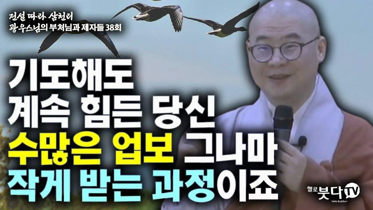 기도해도 계속 힘든 당신, 수많은 업보 그나마 작게 받는 과정이죠 | 전설 따라 삼천리 광우스님의 부처님과 제자들 38회(19-2) 이야기